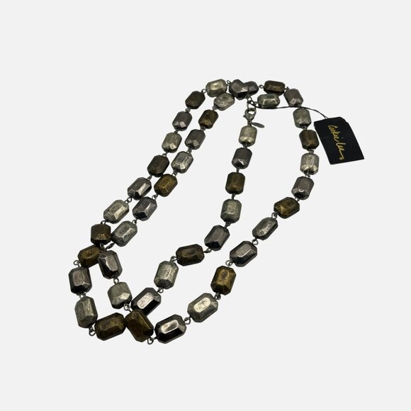 Cookie Lee Multi-Tone Beaded Necklace Adjustable Wear 4 Ways Lobster Clasp NEW - Picture 1 of 6